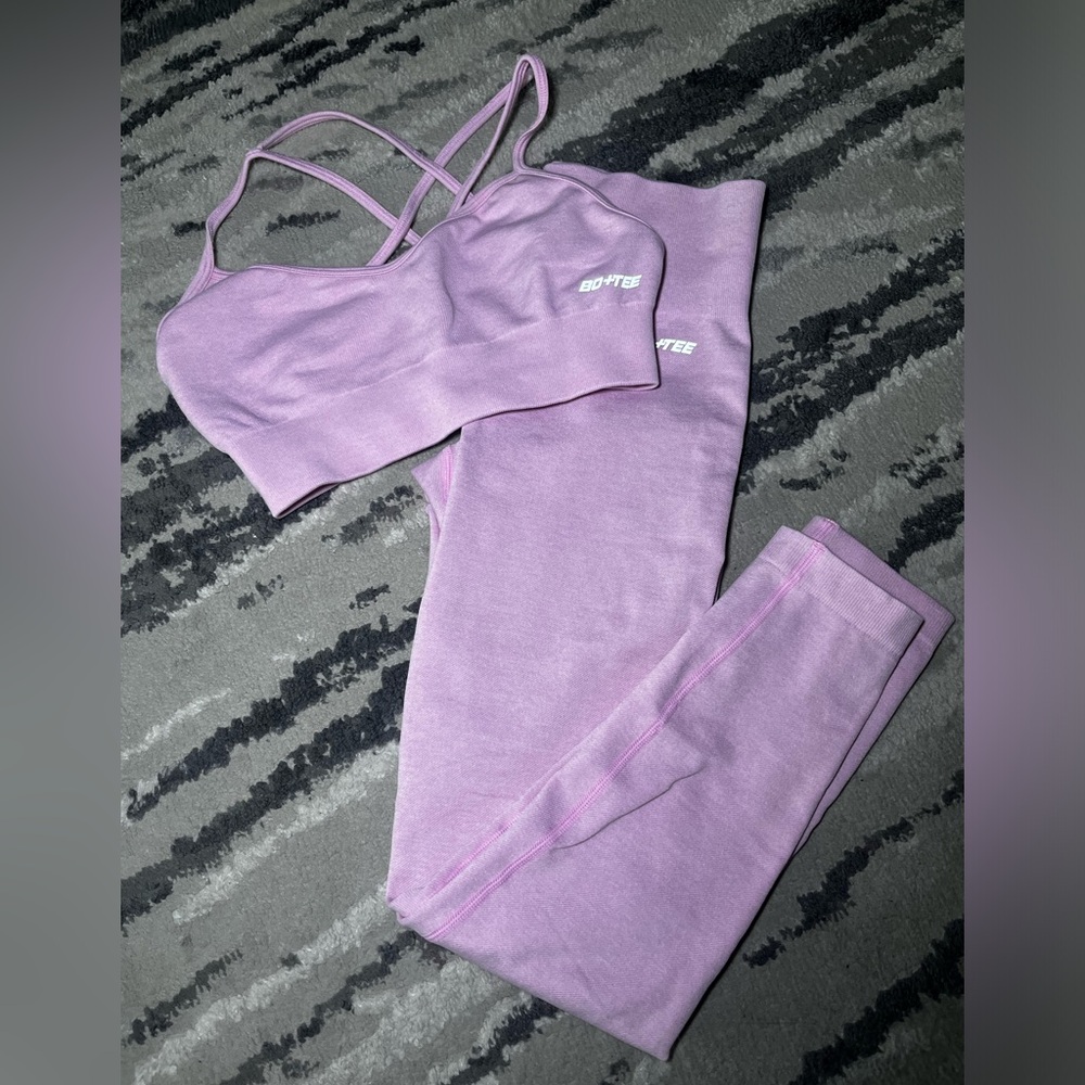 Bo+Tee Pink Women's Workout Set